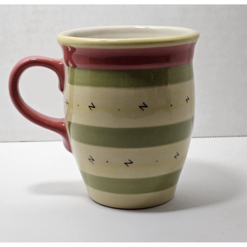 Coffee/Tea Mug,  Pfaltzgraff, Secrets of Pistoulet, Jana Kolpen, Red Trim